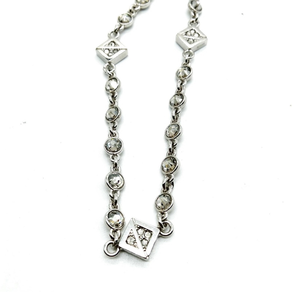 Christian Dior Chain Necklace Silvery Metallic With Box and Dust Bag - Picture 7 of 12